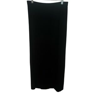 Black Pull-On Pencil Midi/Maxi Skirt Women’s M Stretch Minimalist Classic